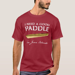 Camiseta O T do homem do Paddler do caiaque