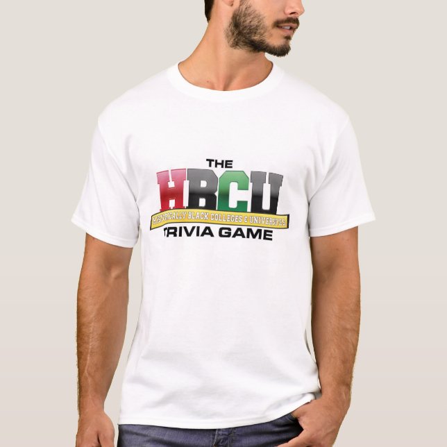 Camiseta O T do jogo da trivialidade de HBCU (Frente)
