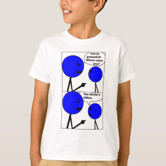 Camiseta O T do miúdo da piada de Stickman