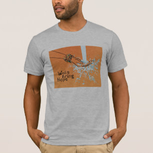 Camiseta O T dos homens