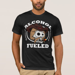 Camiseta O T dos homens abastecidos álcool
