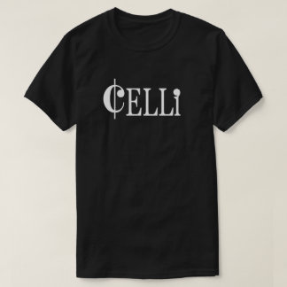 Camiseta O T dos homens básicos dos Celli pretos