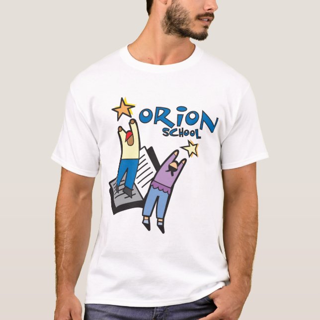 Camiseta O T dos homens da escola de Orion (Frente)