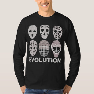 Camiseta O T dos homens da evolução da máscara do Goalie