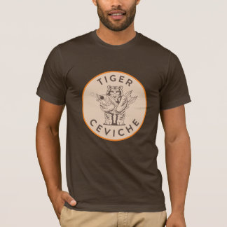 Camiseta O T dos homens de Ceviche do tigre