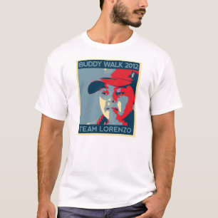 Camiseta O T dos homens de Lorenzo da equipe