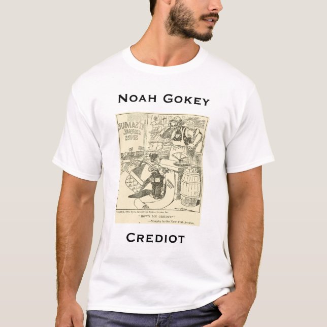 Camiseta O T dos homens de Noah Gokey - Crediot (Frente)