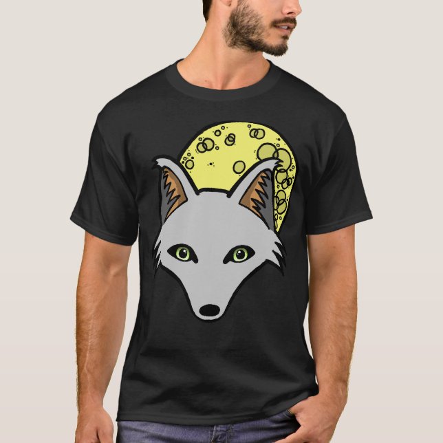Camiseta O T dos homens de prata dos estúdios do homem-lobo (Frente)