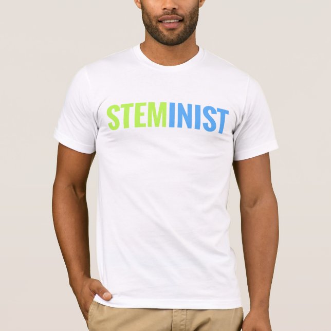 Camiseta O T dos homens de STEMinist (Frente)
