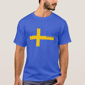 Camiseta O T dos homens de Sveriga S