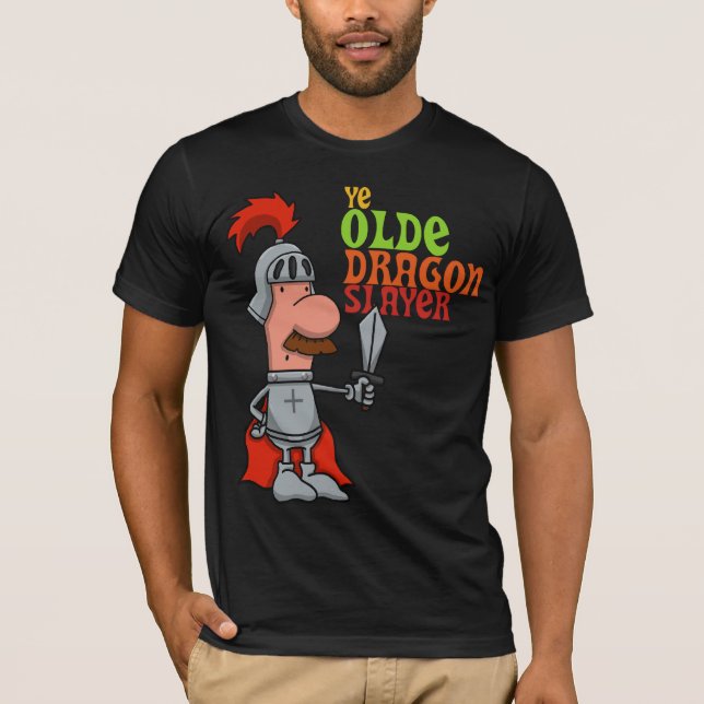 Camiseta O T dos homens do assassino do dragão do YE Olde (Frente)