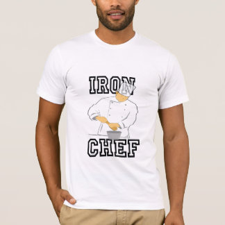 Camiseta O T dos homens do cozinheiro chefe do ferro