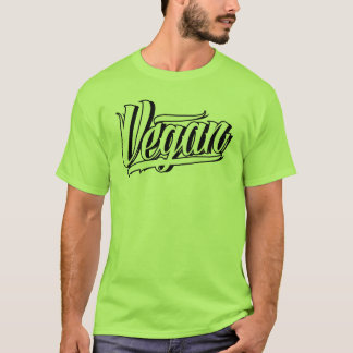 Camiseta O T dos homens do Vegan
