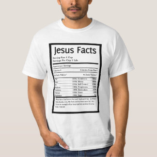 CAMISETA O T DOS HOMENS DOS FATOS DE JESUS