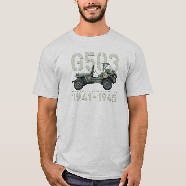 Camiseta O T dos homens G503 (Frente)