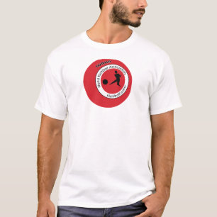 Camiseta O T dos homens - logotipo de Kickball