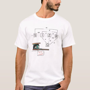 Camiseta O T dos homens - Matemática do zombi