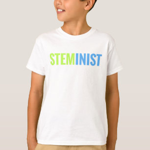 Camiseta O T dos miúdos de STEMinist