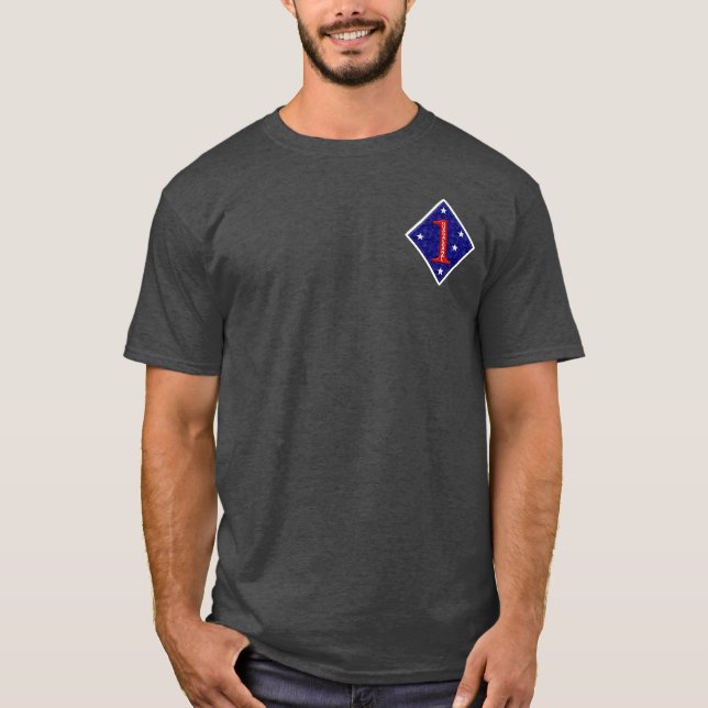 Camiseta ø T dos noivados da Divisão de Marinha (Frente)
