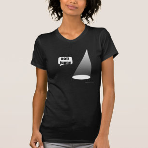 Camiseta O T escuro das mulheres nao engraçadas da