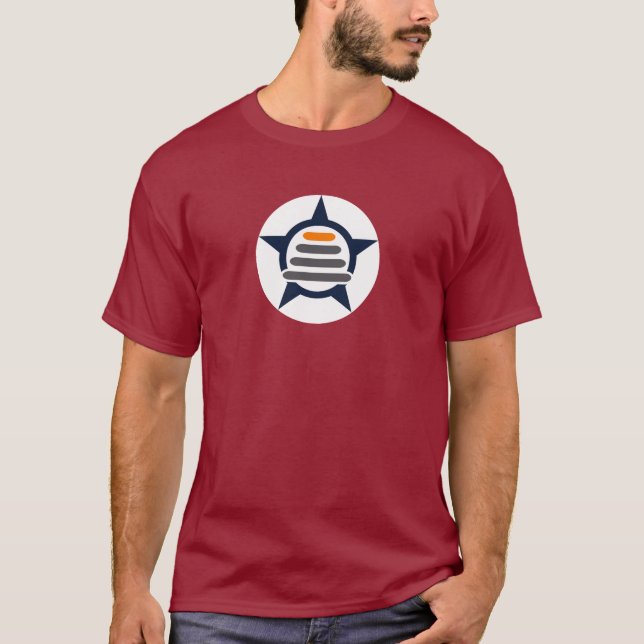 Camiseta O T nivelado seguinte do ícone, anula para trás, (Frente)