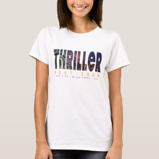 Camiseta O t-shirt 2008 das mulheres de Thrillerfest