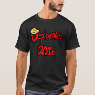 Camiseta O t-shirt 2016 dos homens deploráveis