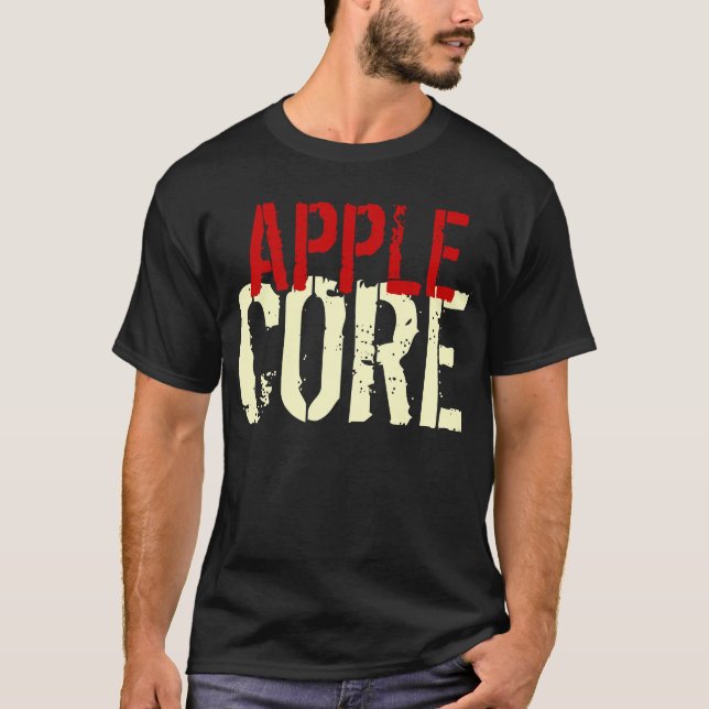 Camiseta O t-shirt Apple engraçado retira o núcleo do (Frente)