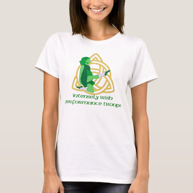 Camiseta O t-shirt apto relaxado das mulheres irlandesas de (Frente)