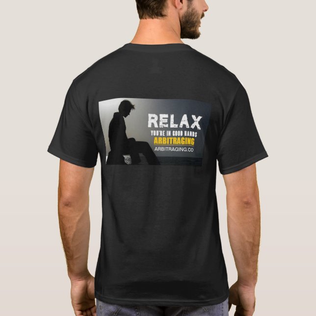 Camiseta O t-shirt ARBITRAGING RELAXA o ur nas boas mãos (Verso)
