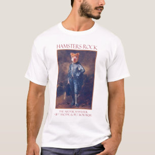 Camiseta O t-shirt astuto do menino azul do hamster