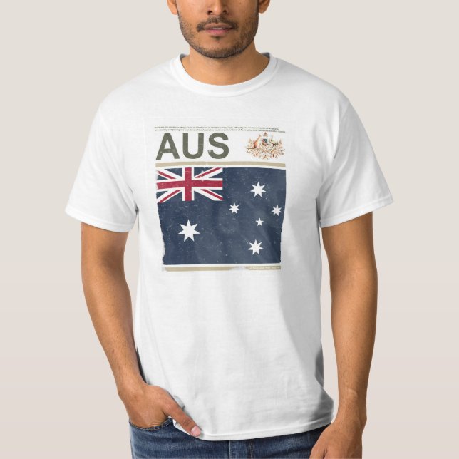 Camiseta O t-shirt "Austrália " dos homens (Frente)