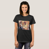 O t-shirt básico das mulheres audio da quimera
