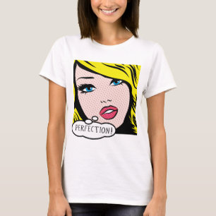 Camiseta O t-shirt básico das mulheres da "PERFEIÇÃO" do