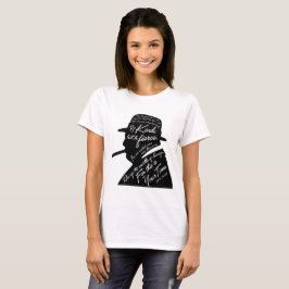 Camiseta O t-shirt básico das mulheres de Churchill