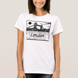 Camiseta O t-shirt básico das mulheres de Londres