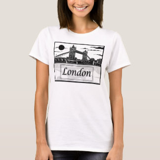 Camiseta O t-shirt básico das mulheres de Londres