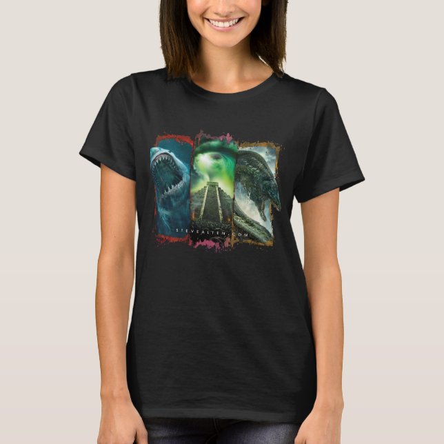 Camiseta O t-shirt básico das mulheres de Steve Alten (Frente)