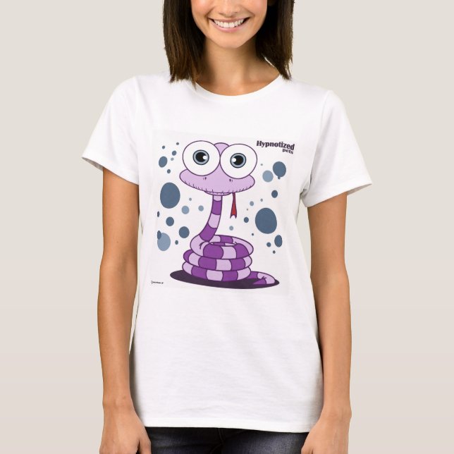 Camiseta O t-shirt básico das mulheres do cobra (Frente)