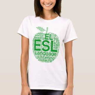 Camiseta O t-shirt básico das mulheres do ESL