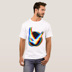 Camiseta O t-shirt básico de homens brancos do pulso