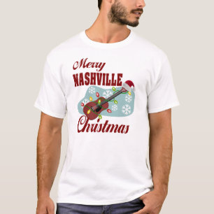 Camiseta O t-shirt básico dos homens alegres do Natal de