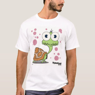 Camiseta O t-shirt básico dos homens da tartaruga