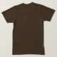 Camiseta O t-shirt básico dos homens de Brown do macaco da (Verso do Design)