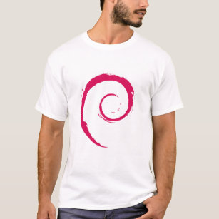 Camiseta O t-shirt básico dos homens de Debian