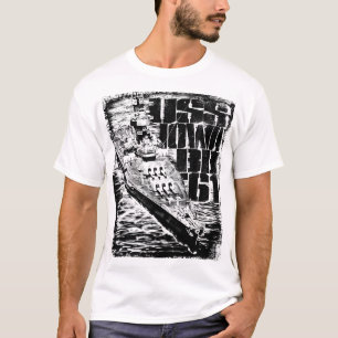 Camiseta O t-shirt básico dos homens de Iowa da navio de