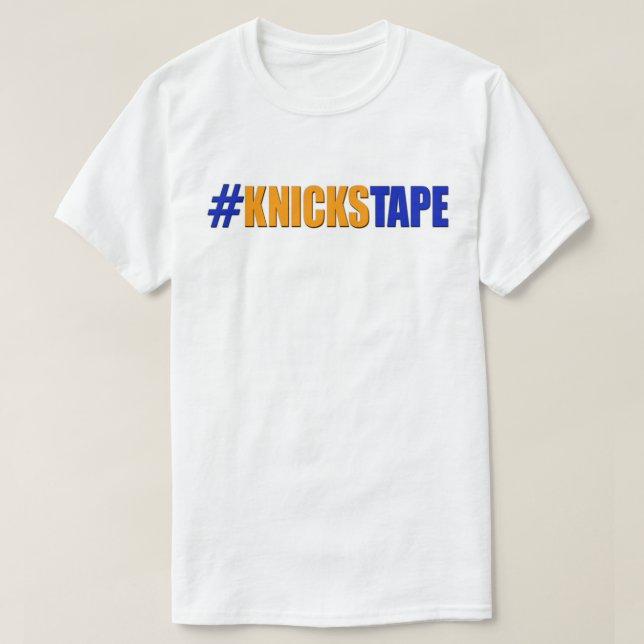 Camiseta O t-shirt básico dos homens de KnicksTape (Frente do Design)
