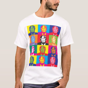 Camiseta O t-shirt básico dos homens do pop art de Donald