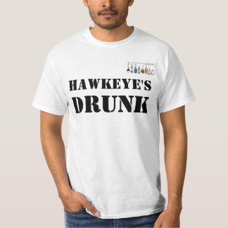 Camiseta O t-shirt bêbedo de Hawkeye