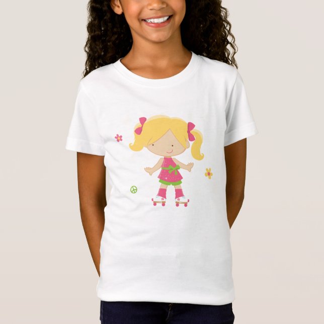 Camiseta O t-shirt bonito da menina pequena da menina do (Frente)
